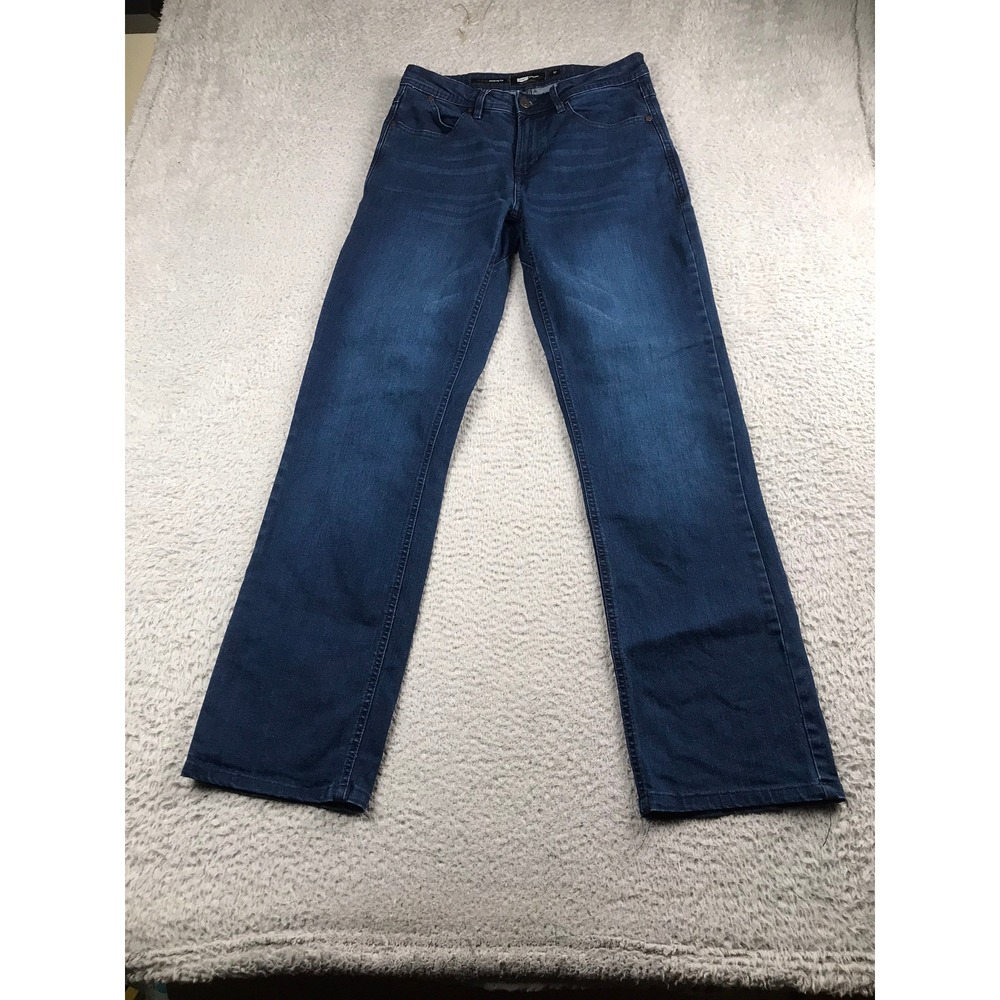 Barbell Apparel Relaxed Athletic Fit Jeans Mens 30 (31X31) Blue Denim Stretch